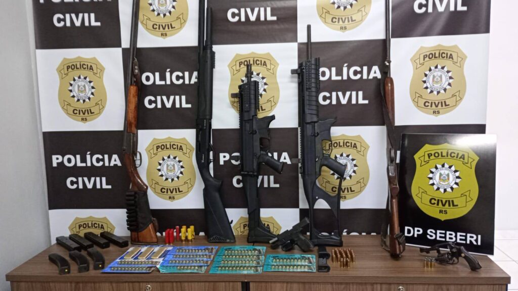 Polícia Civil prende seis pessoas e apreende arsenal em ação contra o crime organizado no Norte do RS