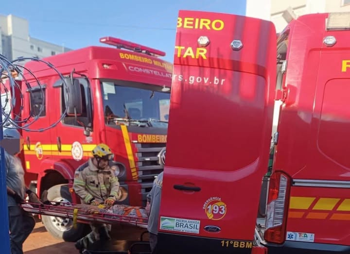 Trabalhador fica ferido após soterramento em obra no Centro de Santo Ângelo