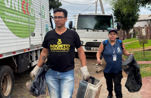 Mutirões contra a dengue reforçam conscientização e recolhem materiais em bairros de Cruz Alta