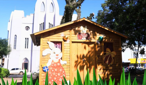 Cruz Alta inicia decoração para a Páscoa Fantástica 2026 e reforça clima de renovação na cidade