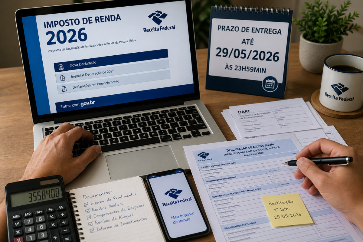 Imposto de Renda 2026 tem prazo até 29 de maio e traz novas regras ...