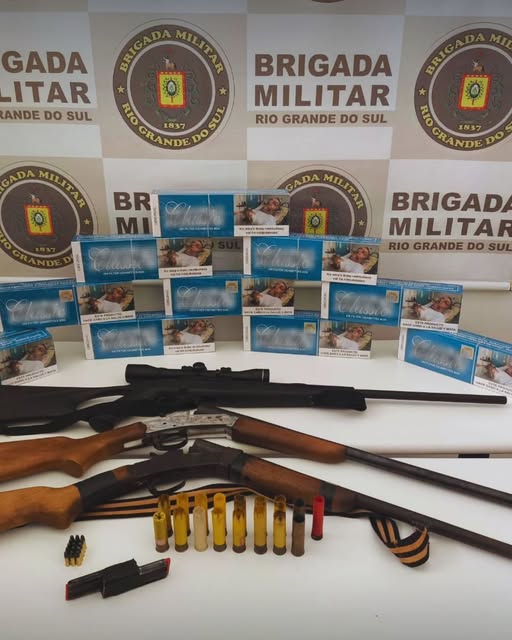 Homem é preso por posse irregular de armas e cigarros contrabandeados em Ibirubá