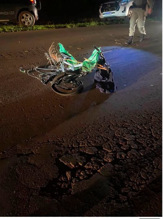 Ciclista morre após ser atropelado na ERS-317, em Coronel Bicaco