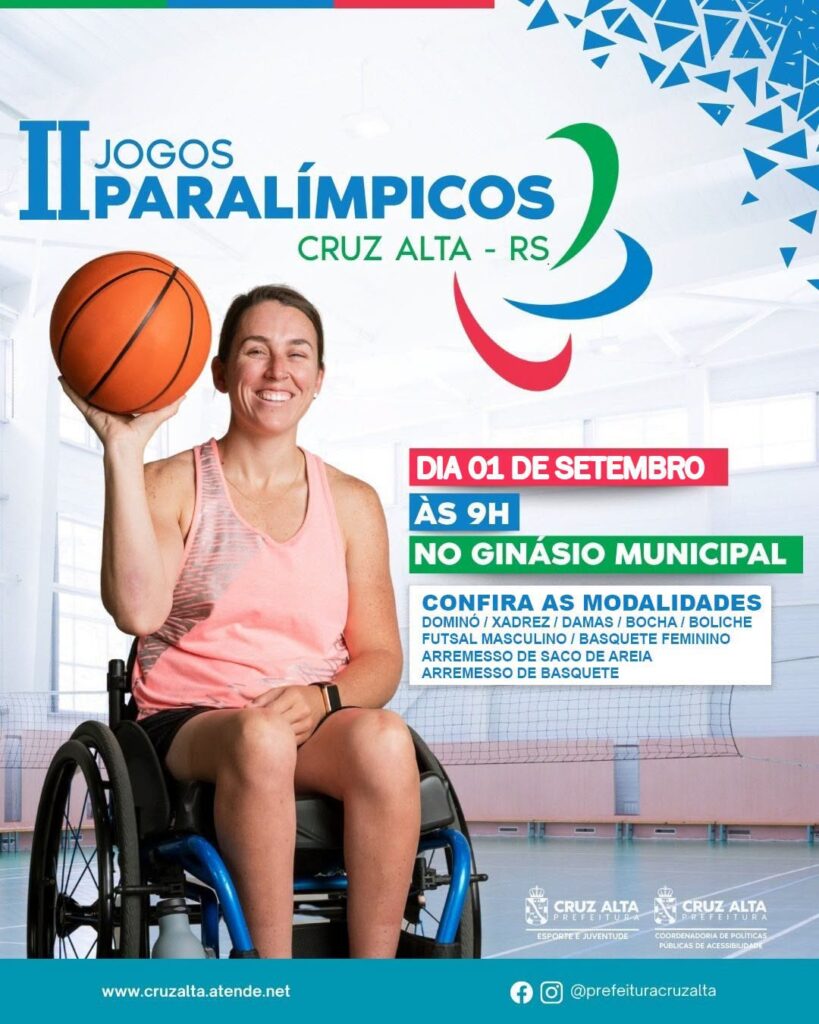 II Jogos Paralímpicos de Cruz Alta promovem inclusão, esporte e superação