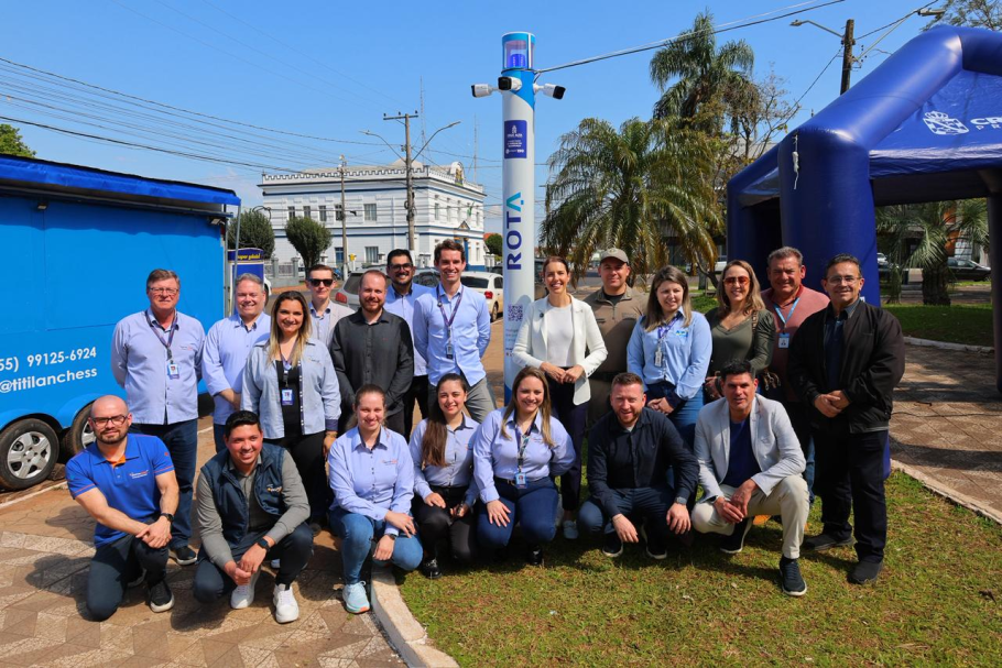 Cruz Alta recebe torre de monitoramento com câmeras para reforçar a segurança em área de grande circulação