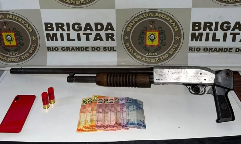 Adolescente de 16 anos é apreendido com espingarda calibre 12 em Carazinho