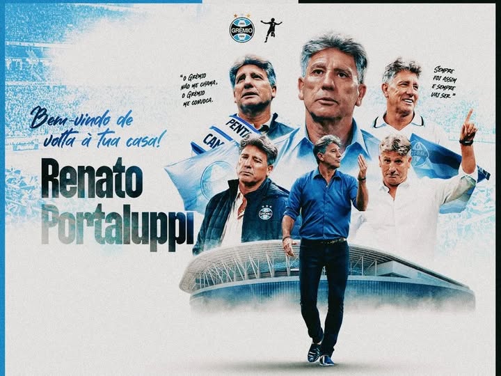 Renato Portaluppi retorna ao Grêmio para sua quinta passagem como técnico