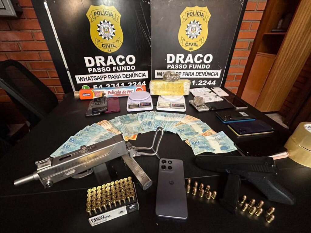 Polícia Civil deflagra operação contra tráfico de drogas e outros crimes em Passo Fundo