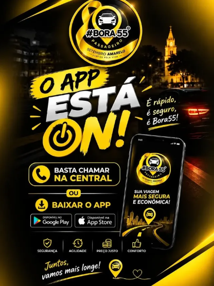 🚗💨 NOTÍCIAS RS + BORA55: UMA NOVA PARCERIA EM CRUZ ALTA! 💛🖤