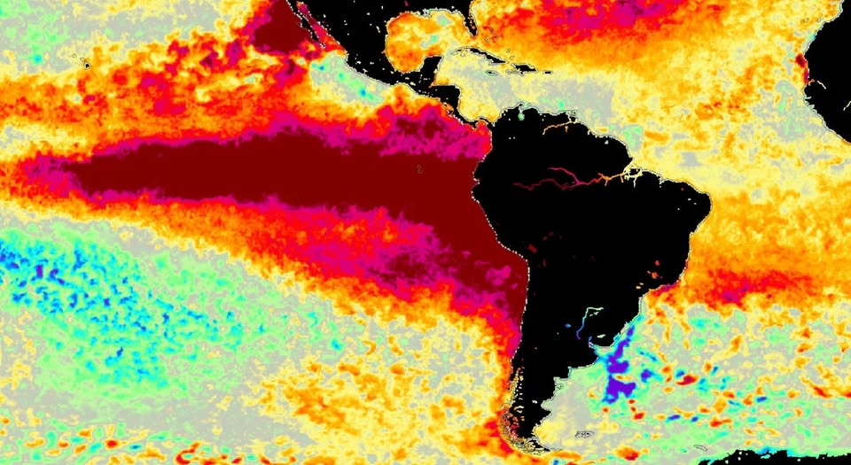 El Niño de 2026 já apresenta intensidade recorde para o início de outubro e pode se fortalecer ainda mais