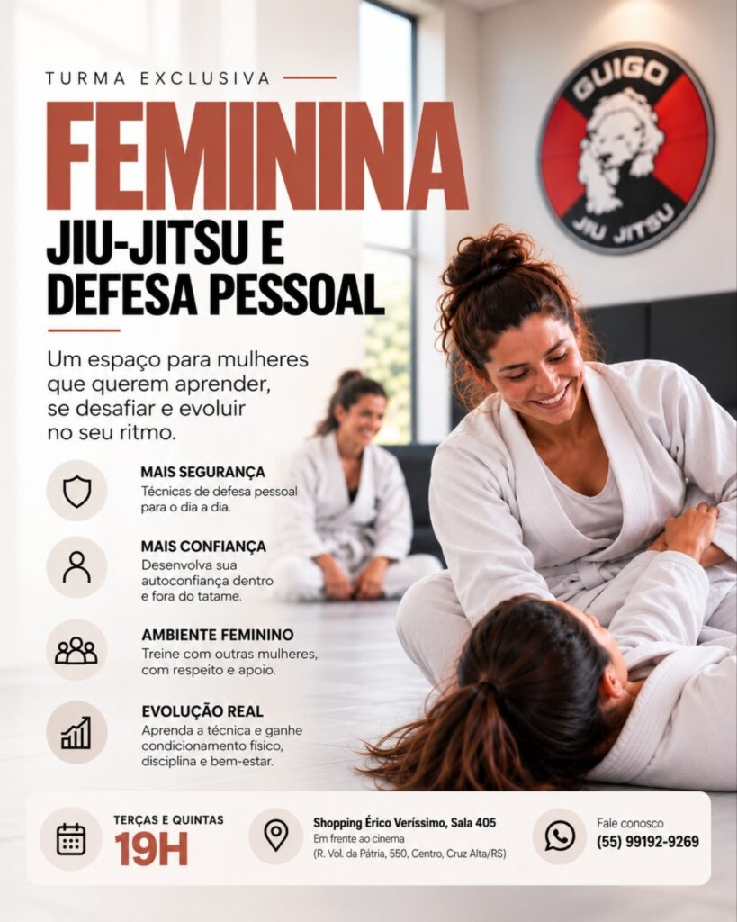 🥋 JIU-JITSU E DEFESA PESSOAL FEMININA! 💪🌸